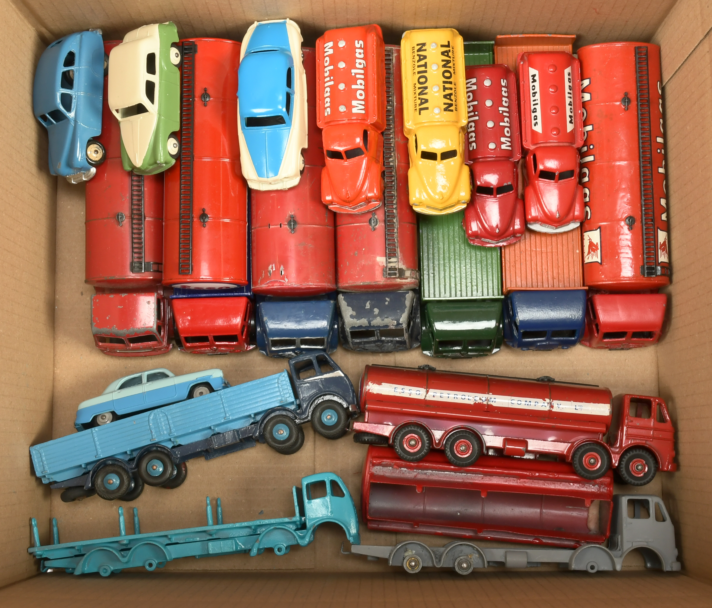 Dinky mainly repainted cars and commercial group of models