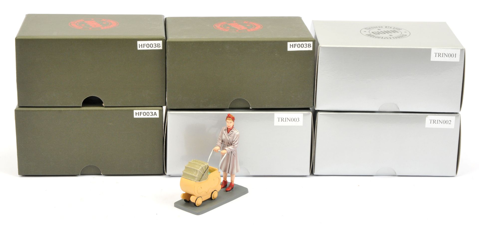 Thomas Gunn Miniatures (Gunn Club Miniatures) - A Group of Boxed Train & Home Front Sets