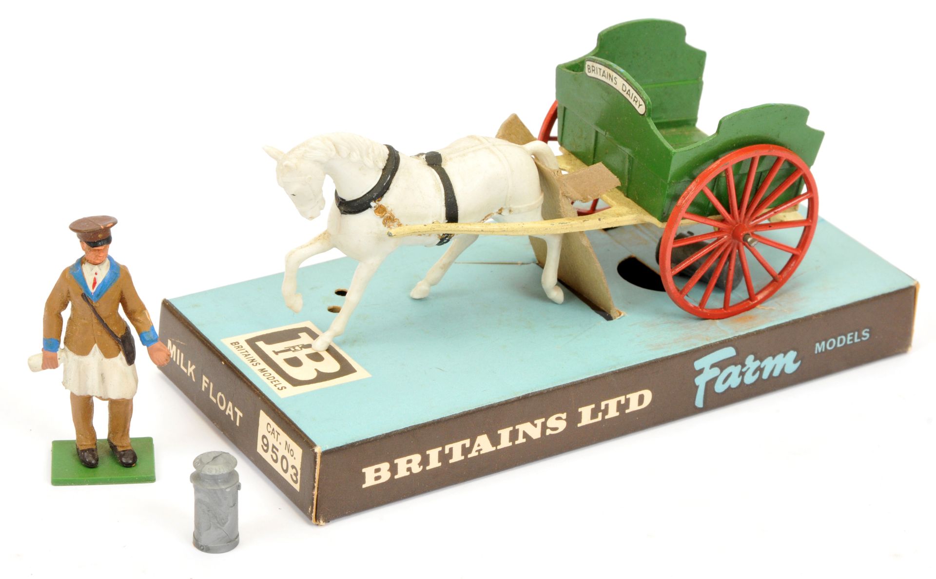 Britains - Farm Series Farm Cart No. 9500. & Milk Float No. 9503 - Image 2 of 2