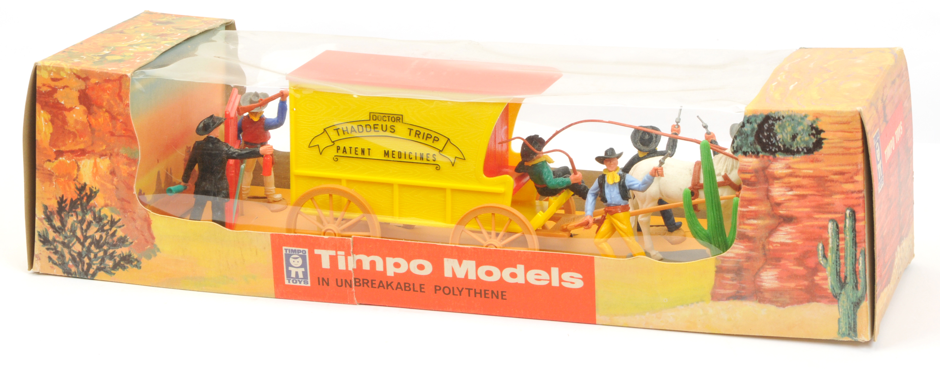 Timpo - Wild West Series - Set Ref. No. 375 'Travelling Doctor Wagon', Boxed - Image 2 of 2