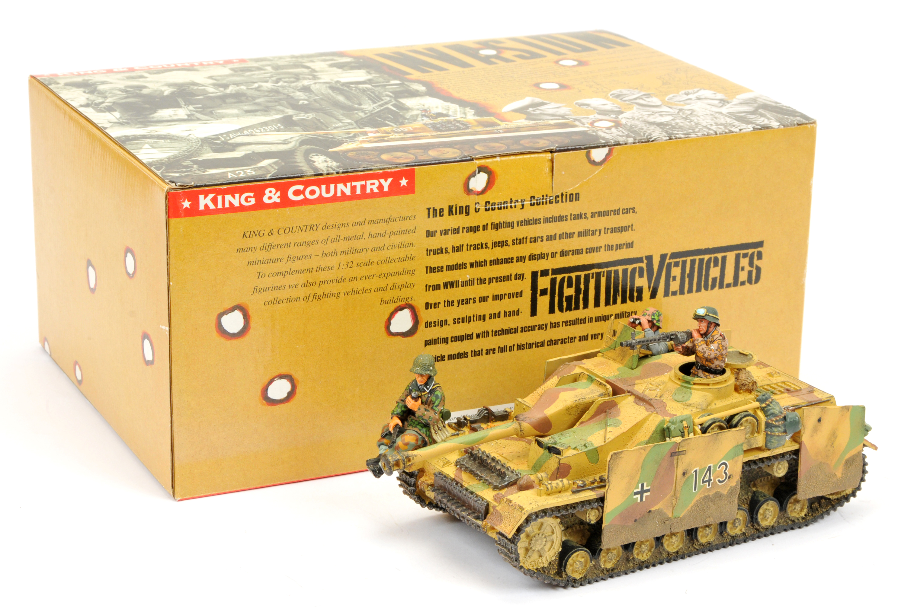 King & Country - Waffen SS: Stug IV with 3 Crew Set WS047.