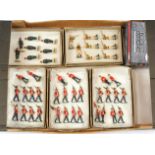 Group of Unboxed 'Glebe Miniatures' Soldiers & Corgi Forward March Figure