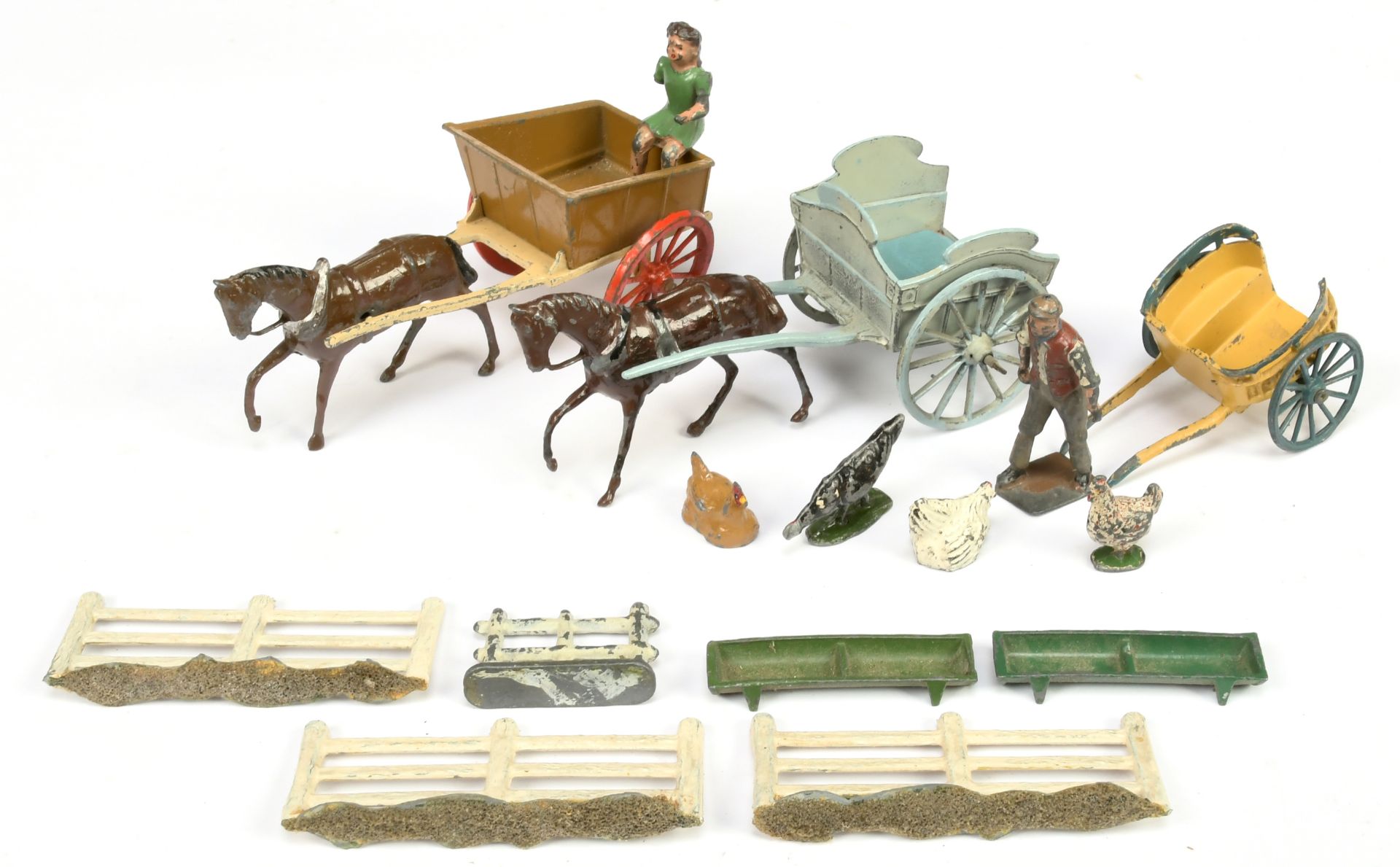 Britains and Taylor & Barret - A Group of Farm Carts and Accessories