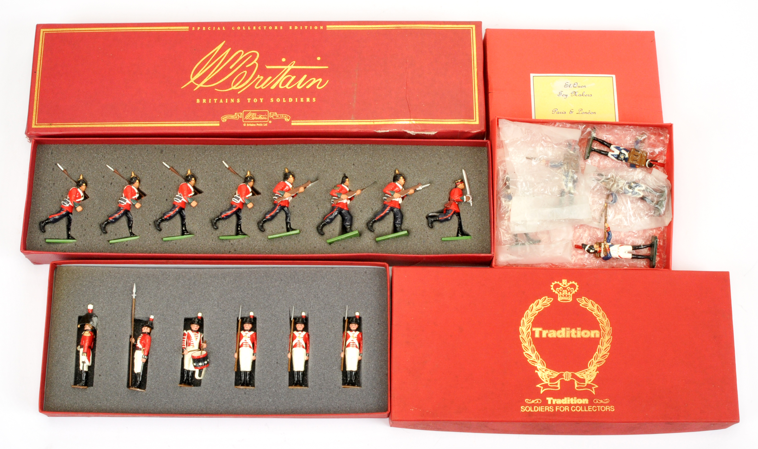 Britains, Tradition & Other - A Group of Metal Toy Soldier Sets