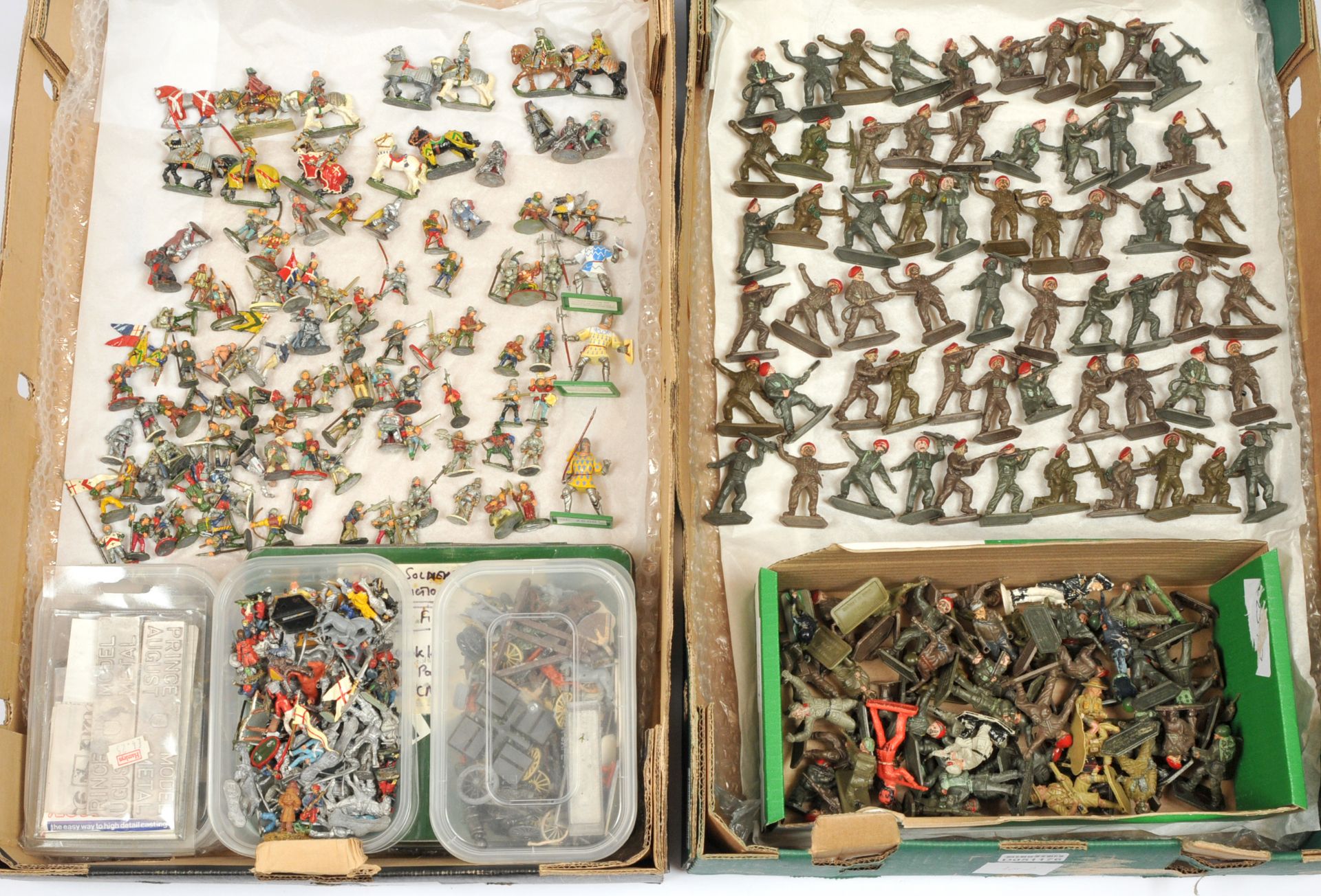 Group of Plastic Toy Soldiers & Metal Wargaming Figures