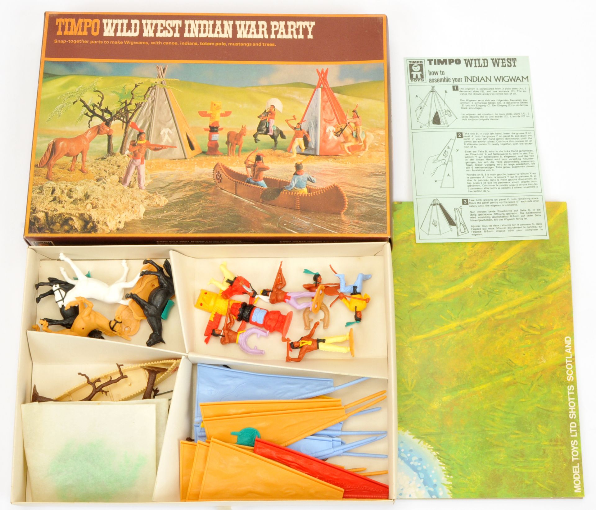 Timpo - Wild West Collection - Set Ref. 253 'Indian War Party', Boxed