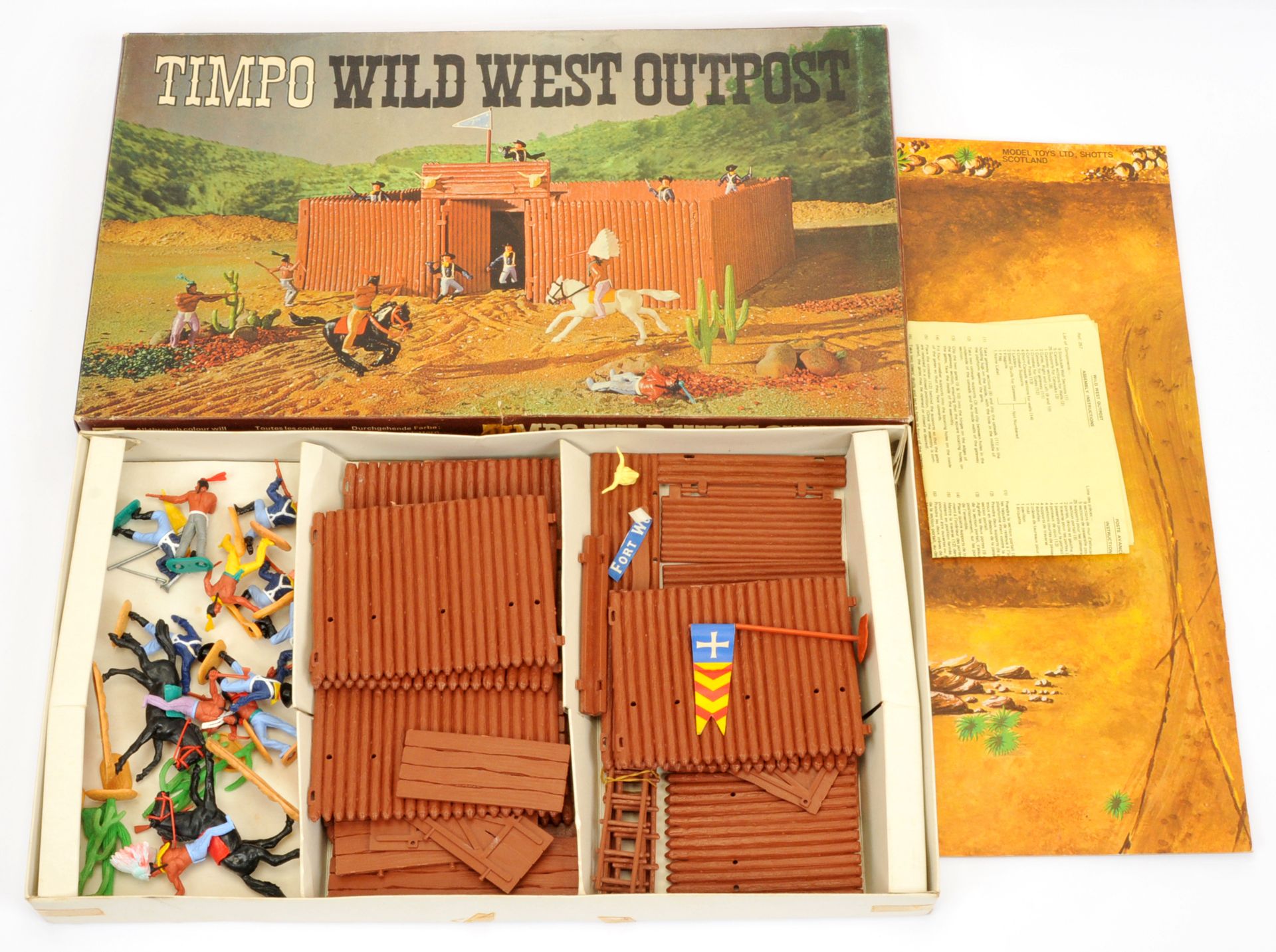 Timpo - Wild West Series - Set Ref. 257 'Wild West Outpost', Boxed