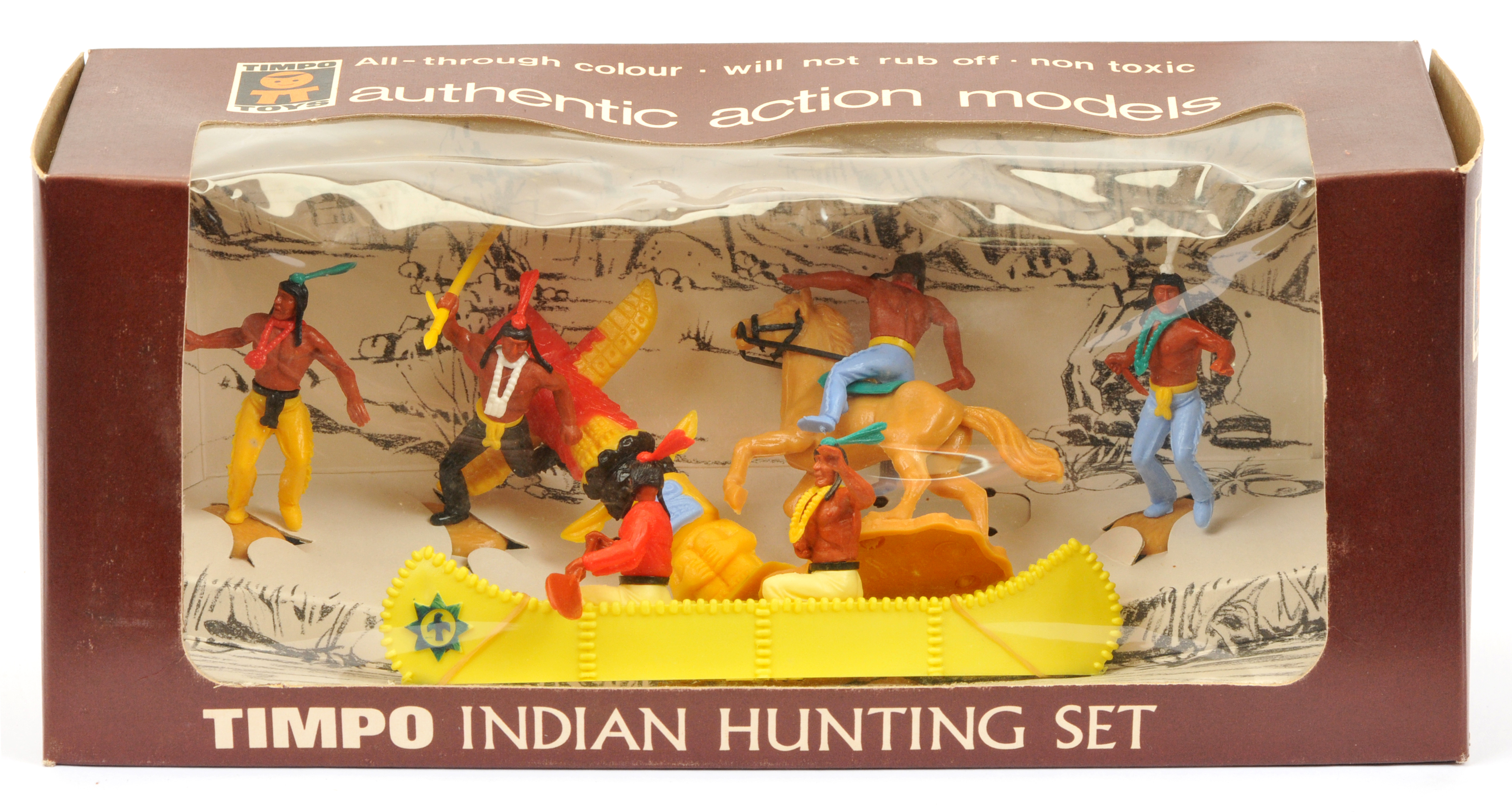 Timpo - Wild West Series - Set Ref. 278 'Indian Hunting Set', Boxed
