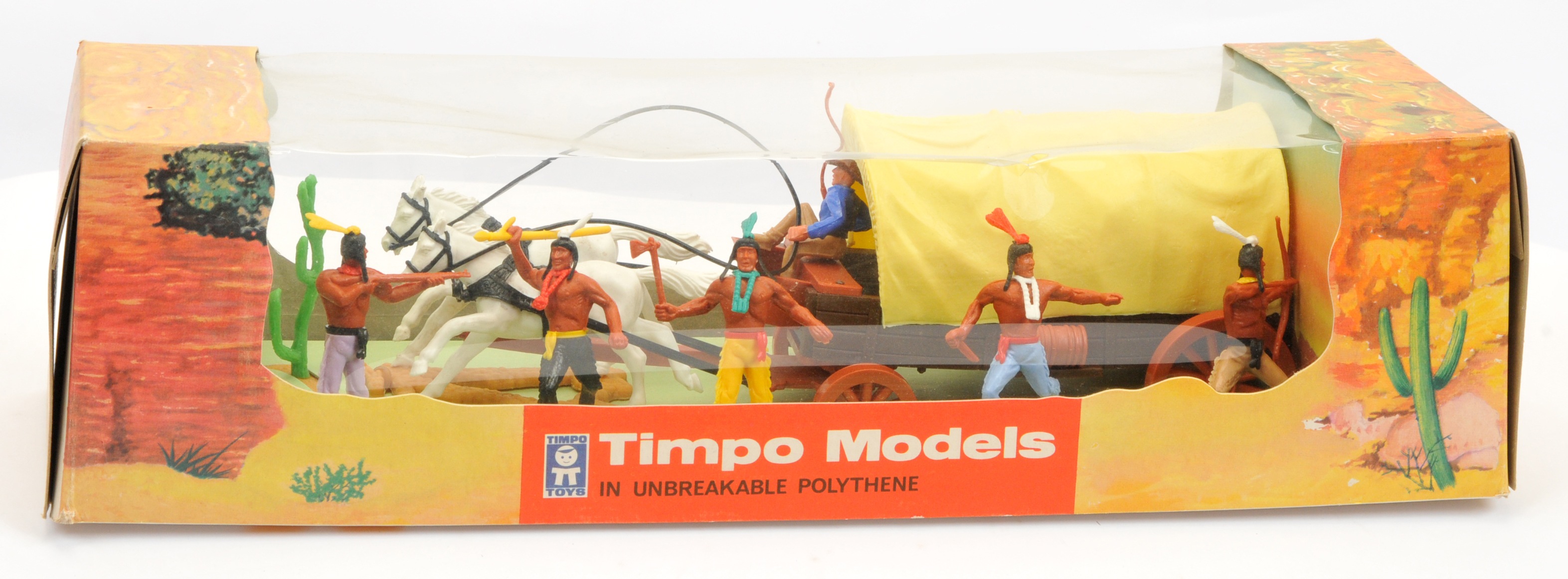 Timpo - Wild West Series - Set Ref. No. 300 'Covered Wagon', Boxed