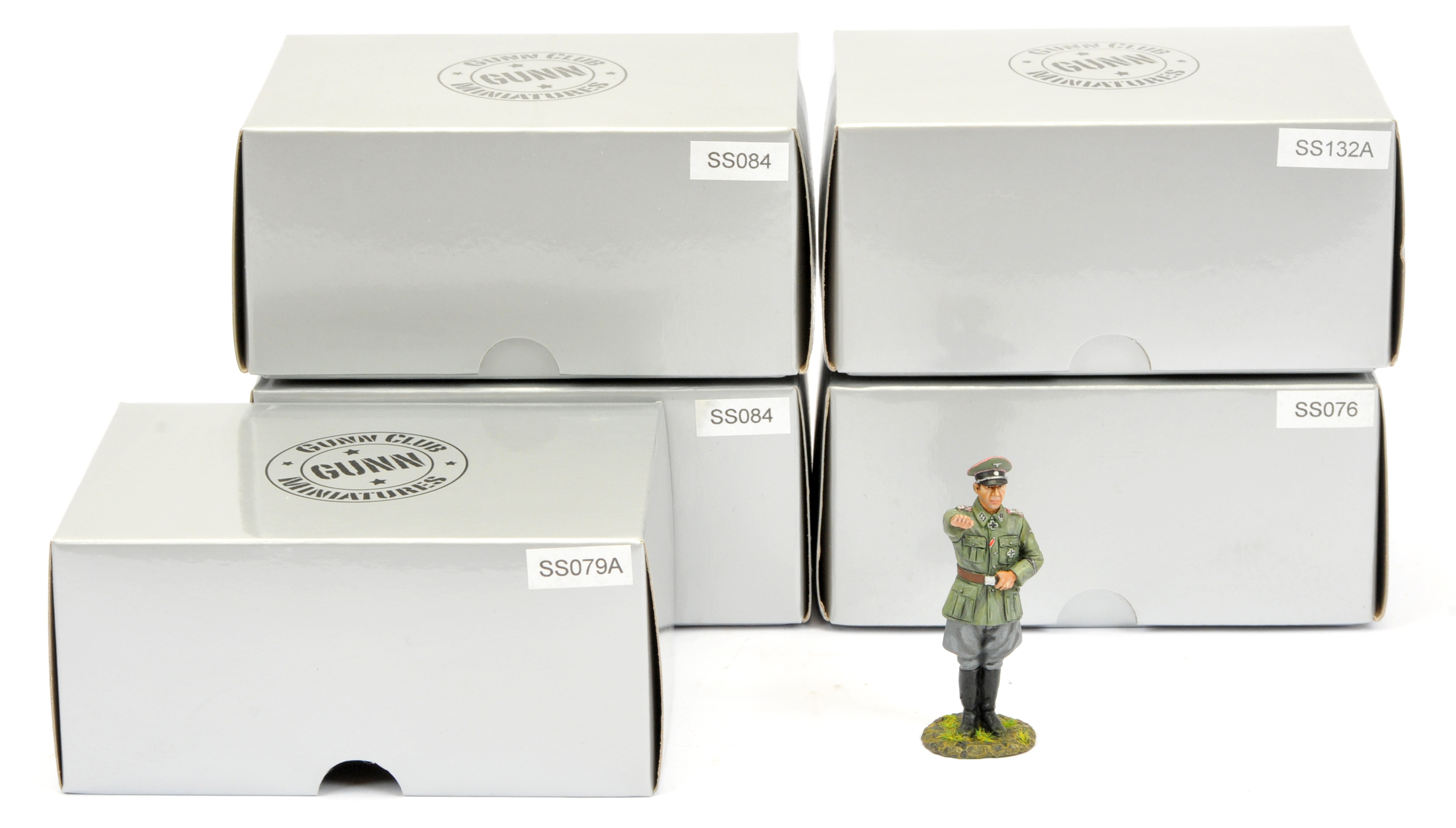 Thomas Gunn Miniatures (Gunn Club Miniatures) - A Group of Boxed, German SS World War II Sets