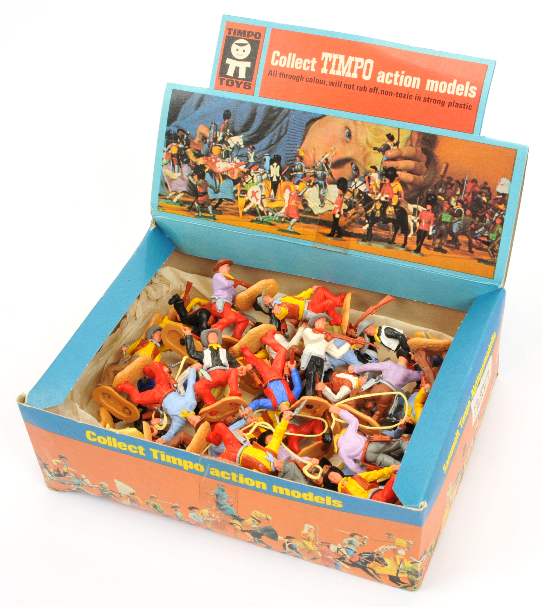 Timpo Action Models - Shop Counter Trade Pack of Cowboy Figures