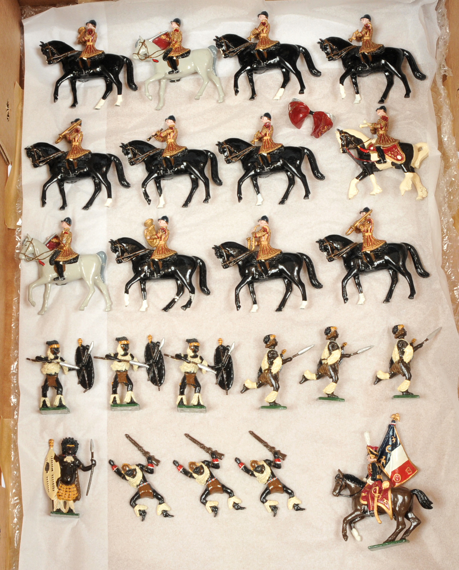 Two Sets of Unboxed Marlborough Metal Toy Soldiers