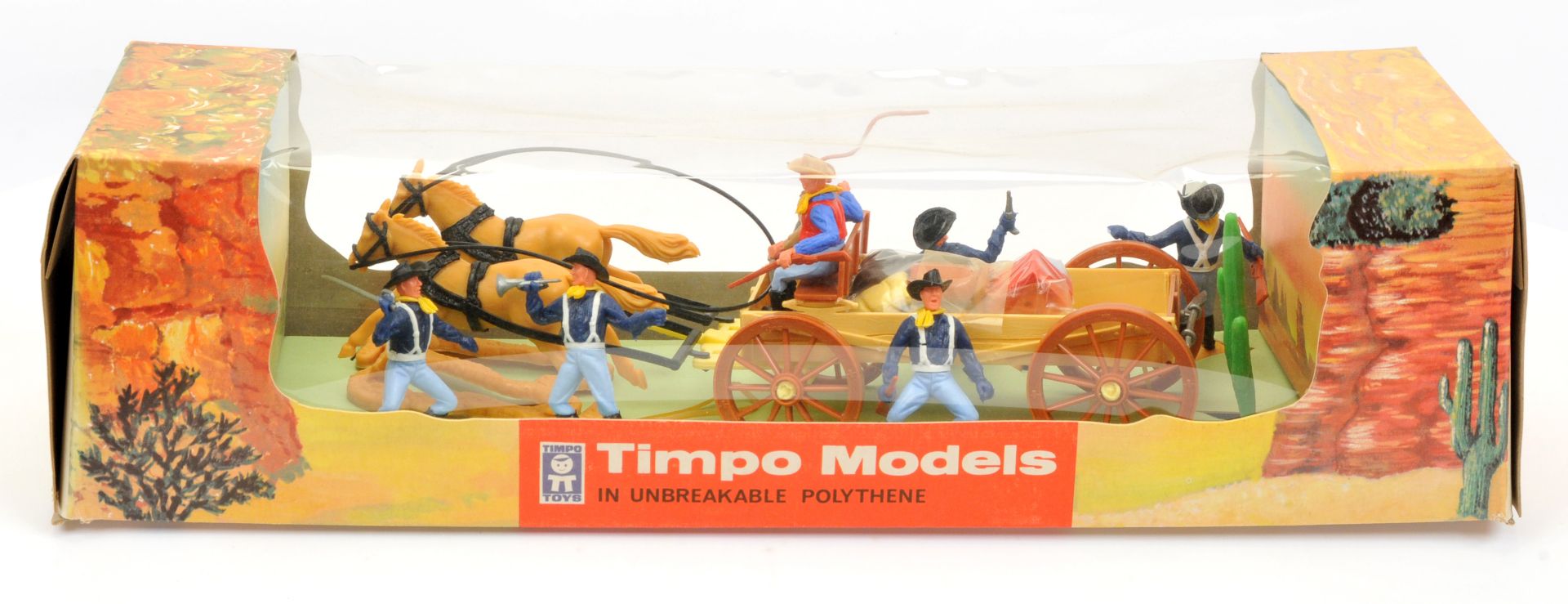 Timpo - Wild West Series - Set Ref. No. 350 'Buckboard', Boxed