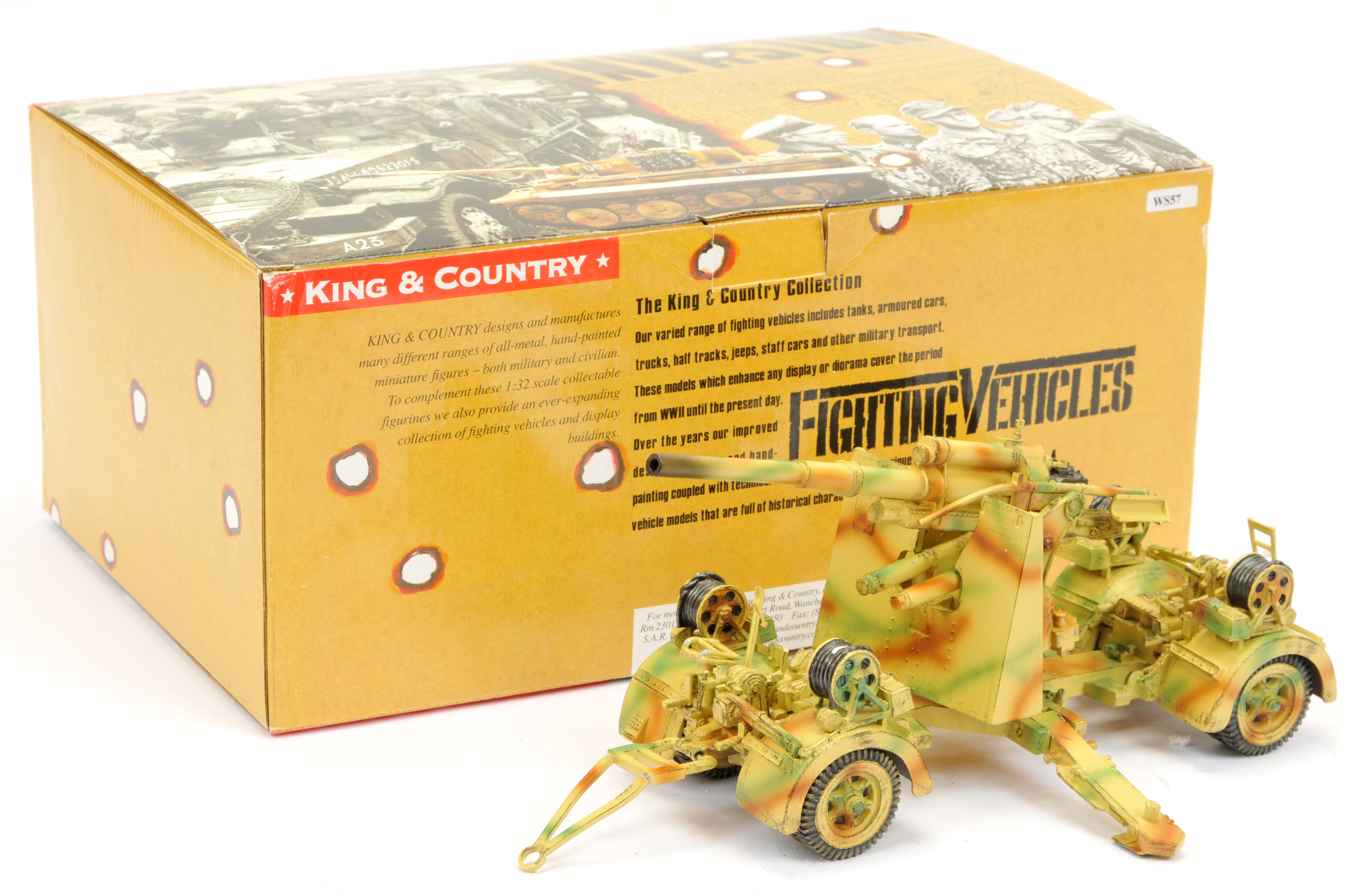 King & Country - Fighting Vehicles: 88mm Gun LE1000 Set WS057