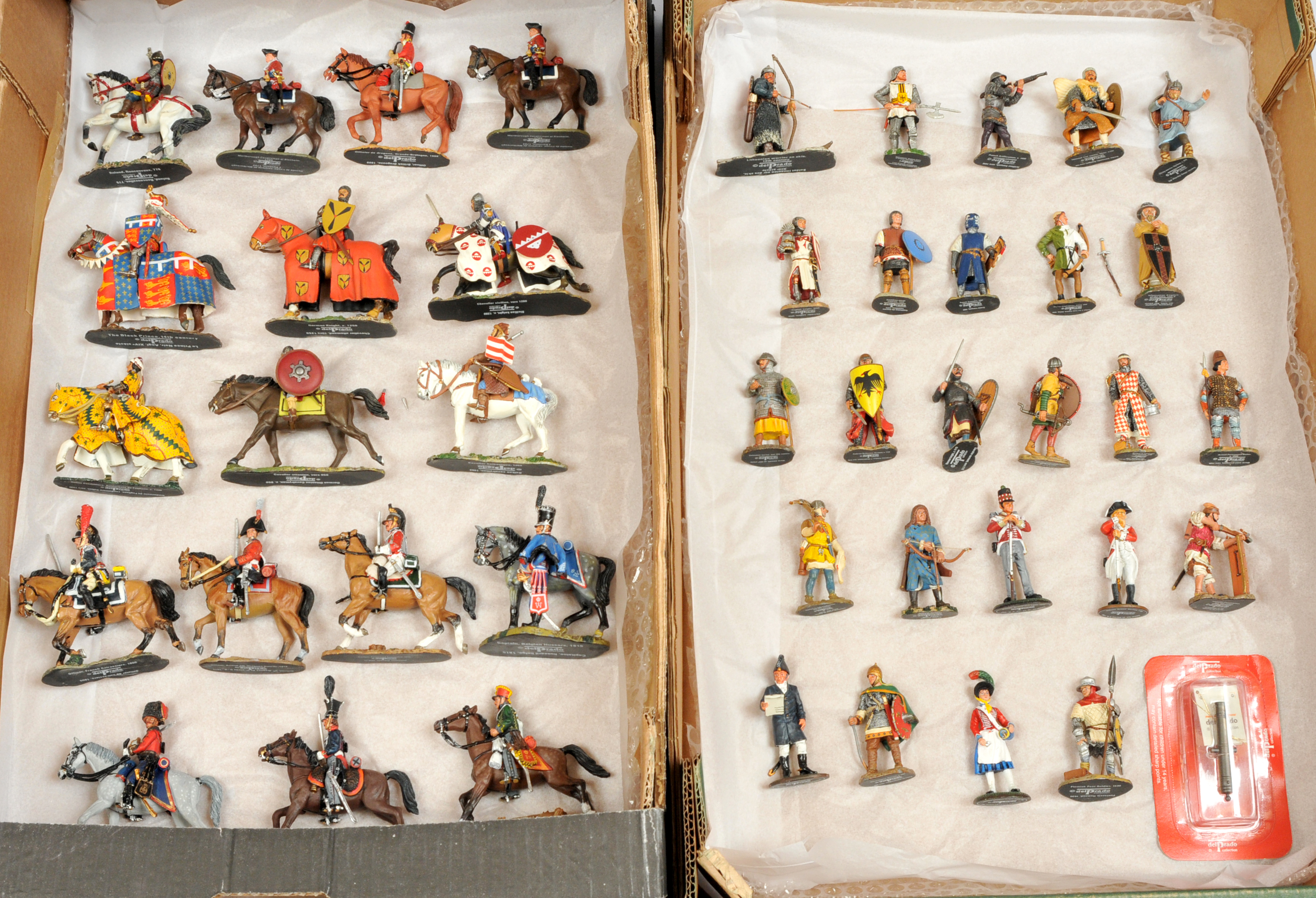 Del Prado Figures - 'Medieval Warriors' & 'Napoleon At War' Series, Unboxed