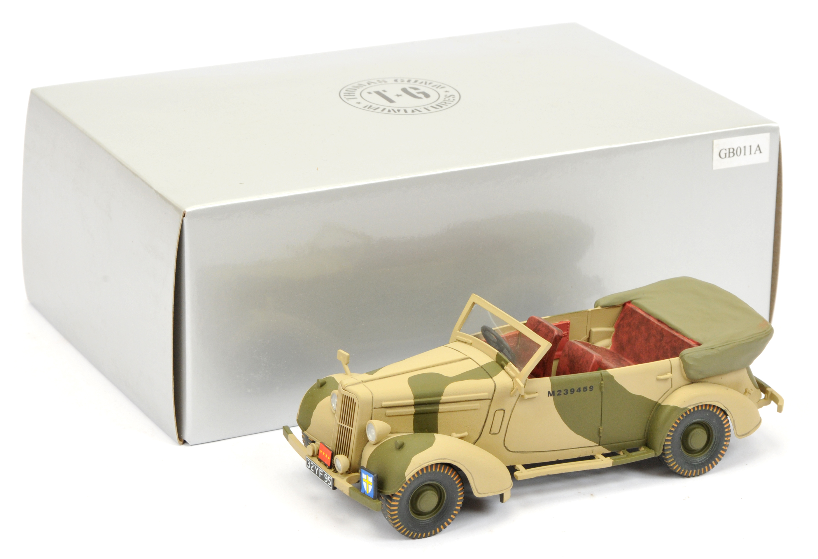 Thomas Gunn Miniatures (Gunn Club Miniatures) - Set GB011A 'Allied Super Snipe Staff Car (Desert)...
