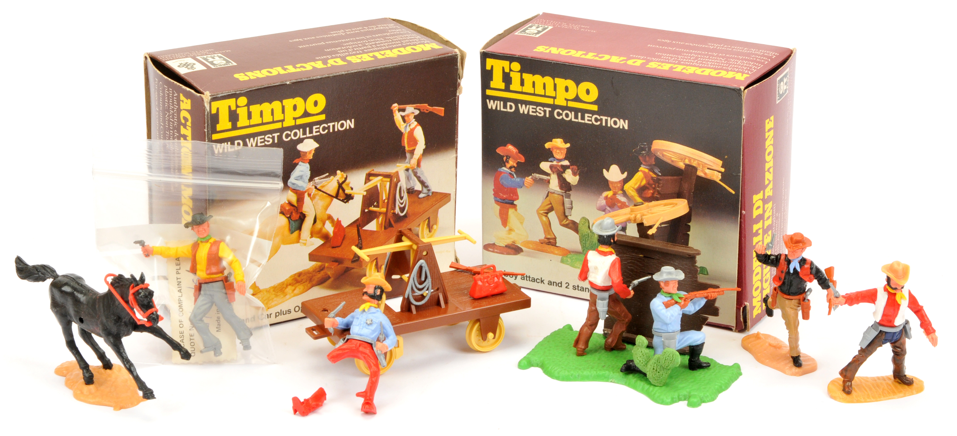 Timpo Action Models - A Pair of Boxed 'Wild West Collection' Sets