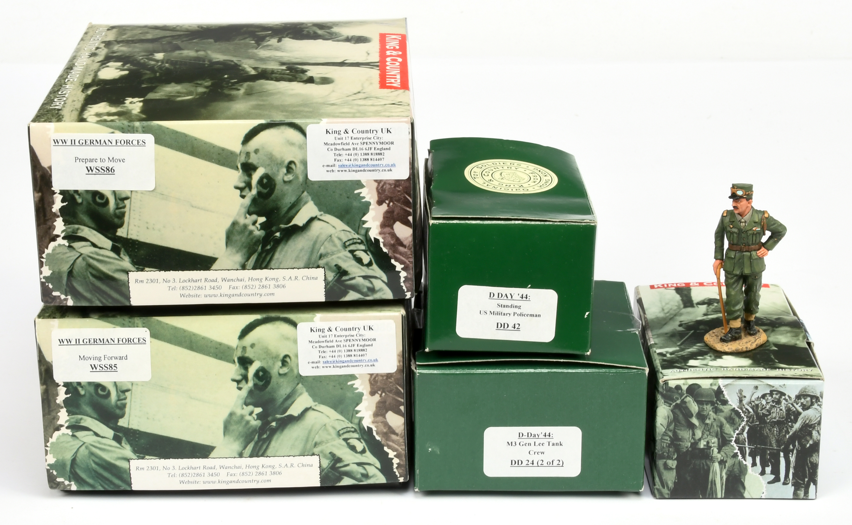 King & Country - D' Day 44 & W.W.II German Forces Figurine Sets.