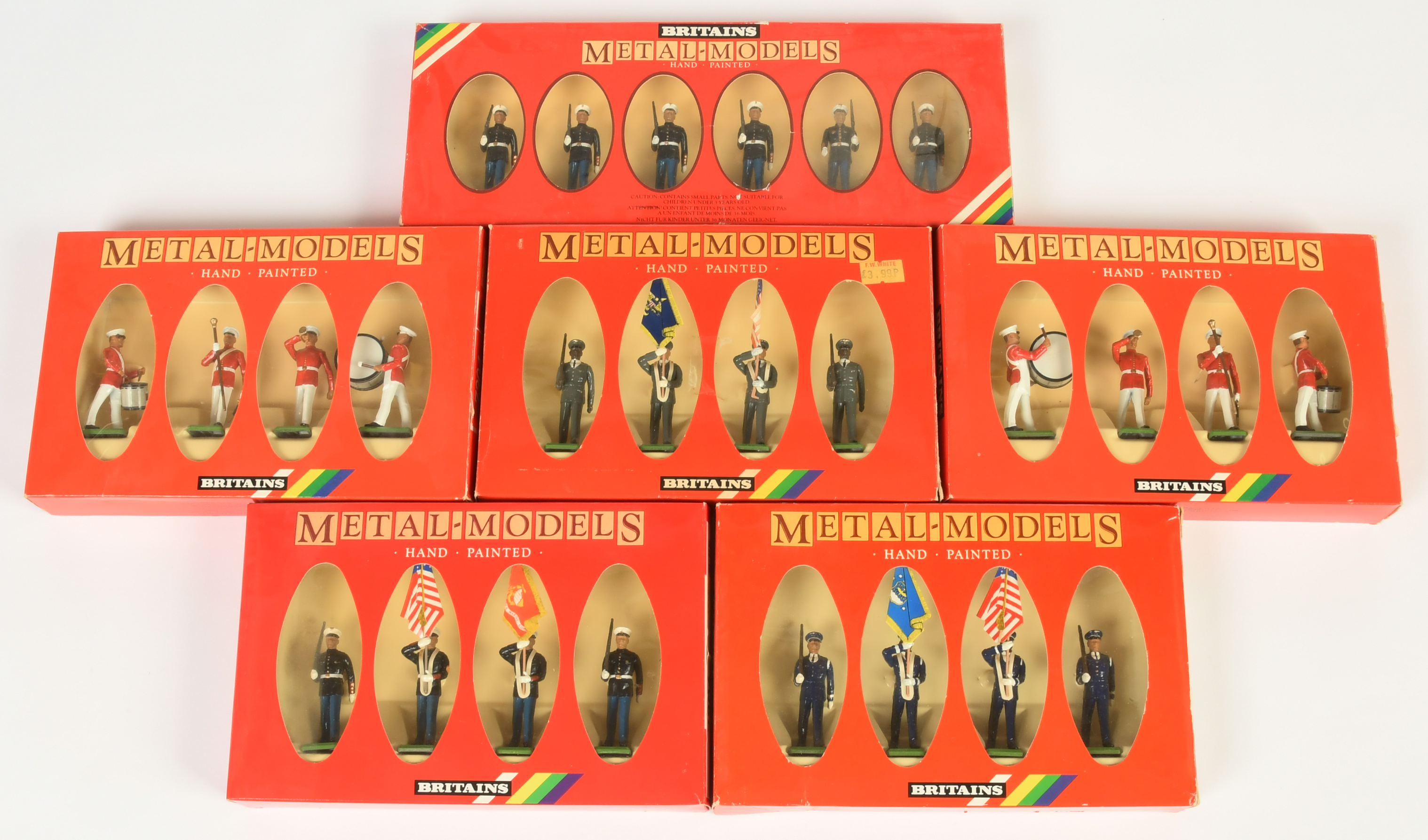 Group of Boxed Britains Metal Models Series