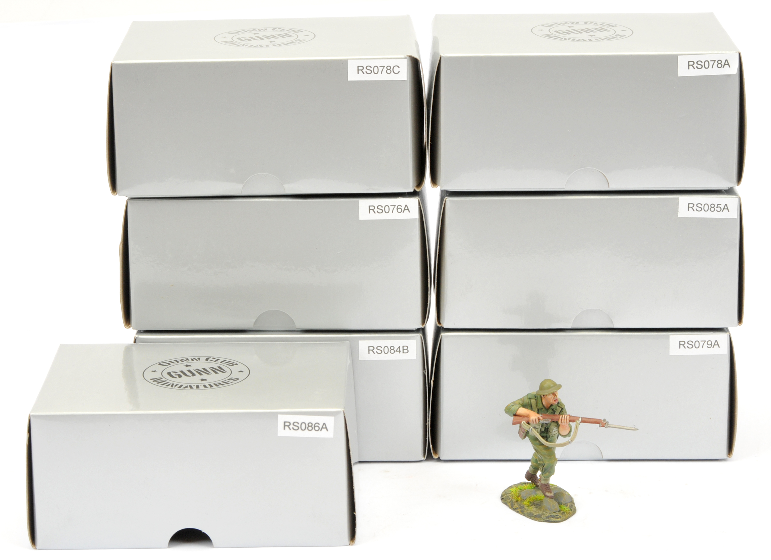 Thomas Gunn Miniatures (Gunn Club Miniatures) - A Group of Boxed, World War II Character Sets