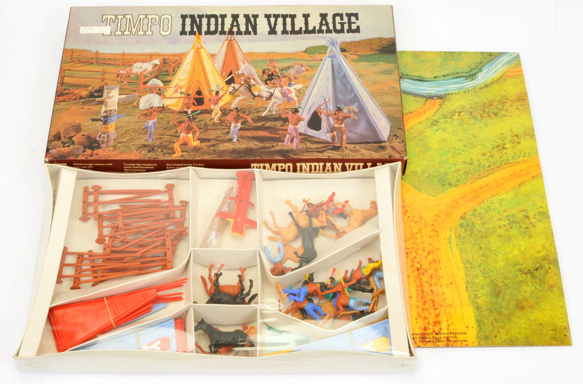 Timpo - Wild West Series - Set Ref. 258 'Indian Village', Boxed