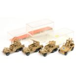 Champion Military group of 4 lorry's to include (1) Radar scanner (2) Jeep with Anti-Aircraft guns