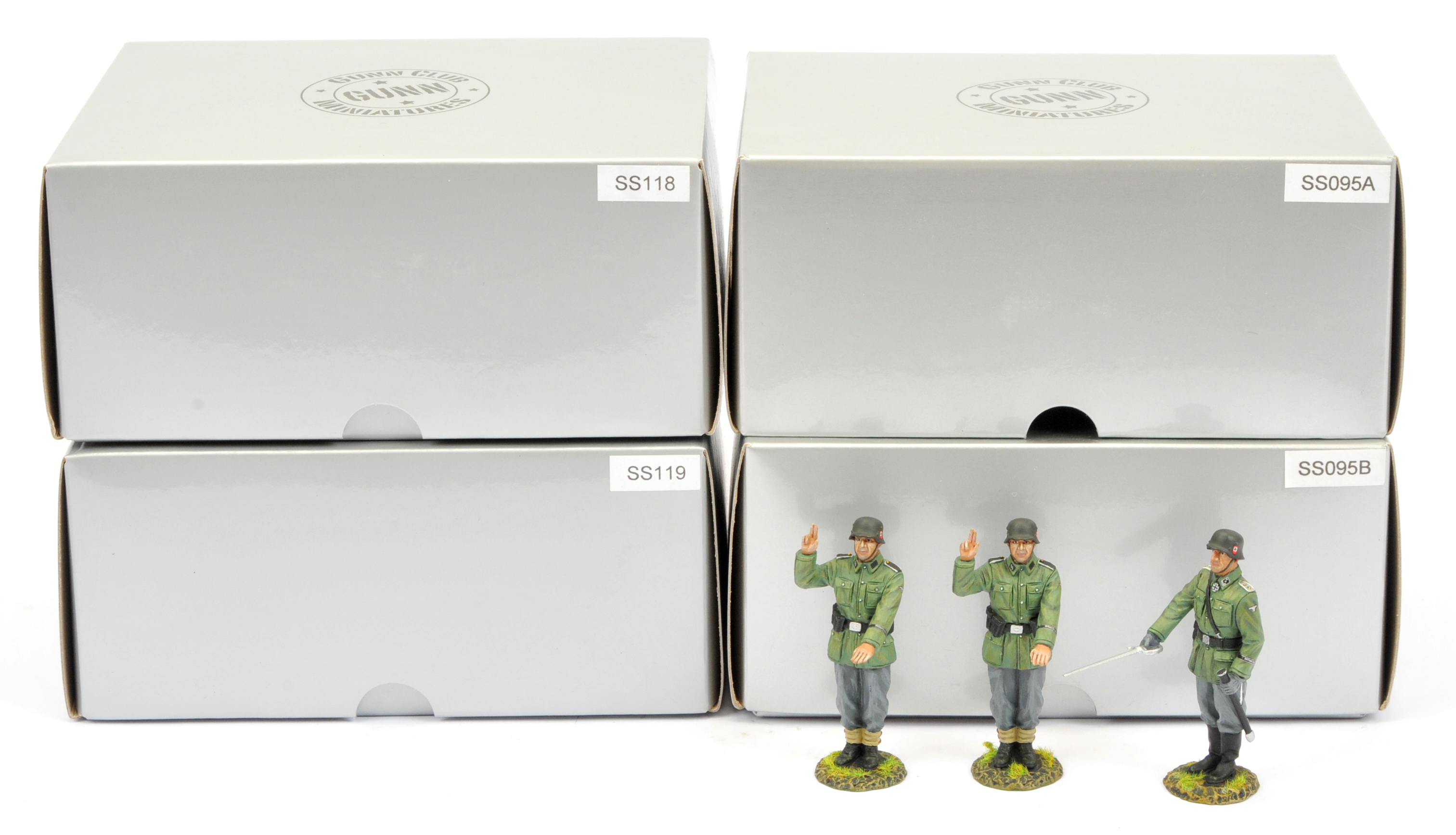 Thomas Gunn Miniatures (Gunn Club Miniatures) - A Group of Boxed, German SS World War II Sets