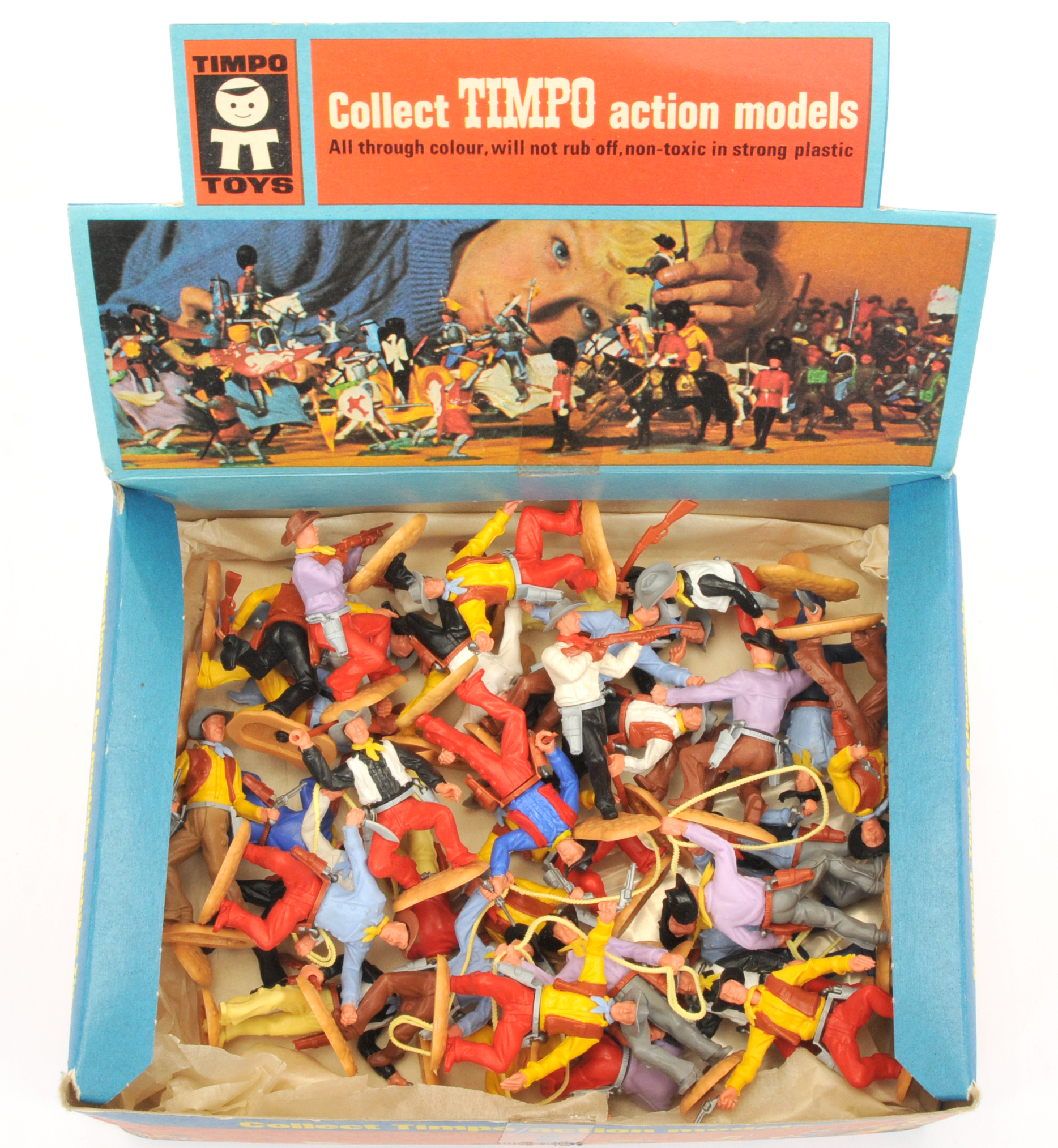 Timpo Action Models - Shop Counter Trade Pack of Cowboy Figures - Bild 2 aus 3