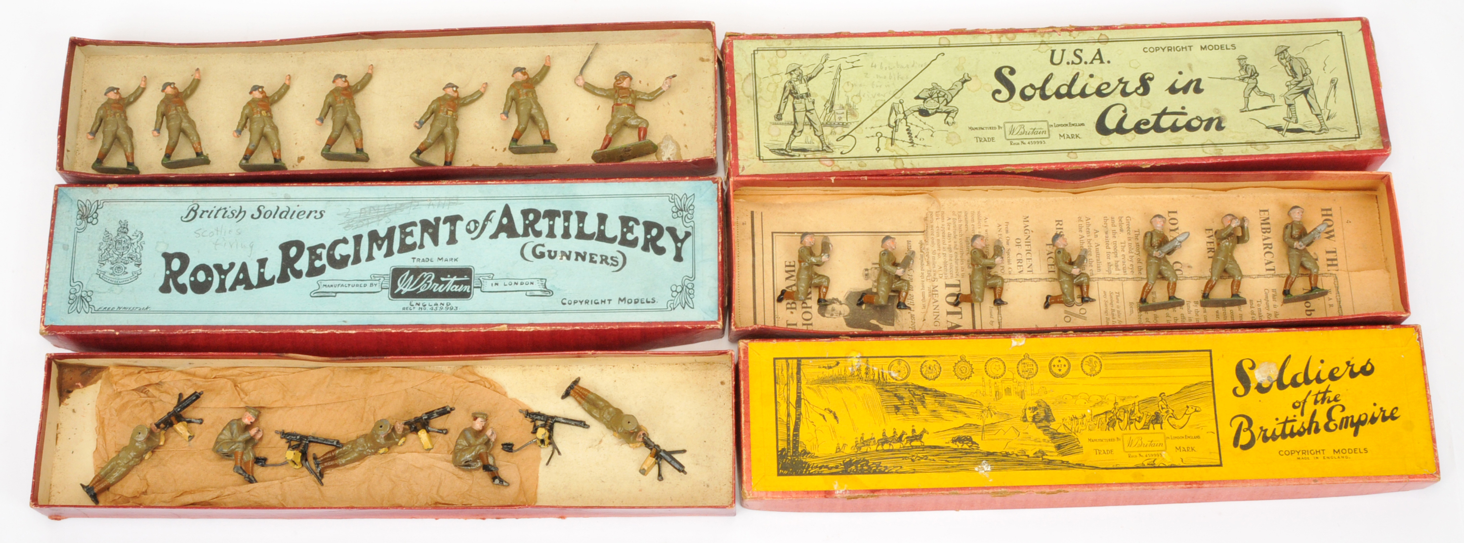 Group of Boxed Britains Soldier Sets
