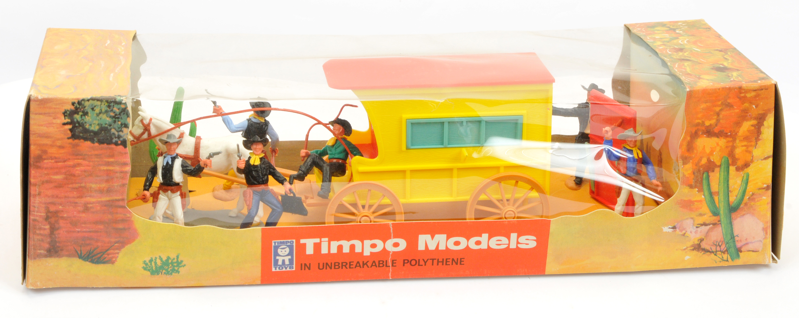 Timpo - Wild West Series - Set Ref. No. 375 'Travelling Doctor Wagon', Boxed
