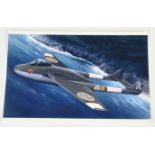 Airfix Original Artwork - De Havilland Venom