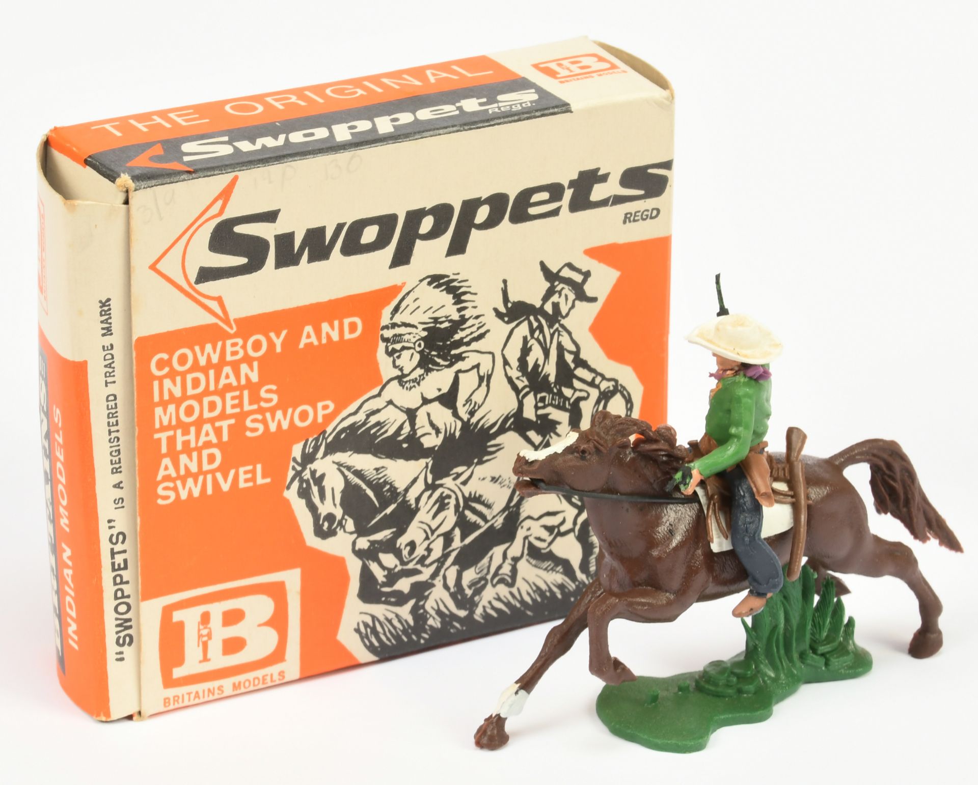 Britains Swoppets - Model No. 630 'Cowboy Sheriff - Mounted', Boxed