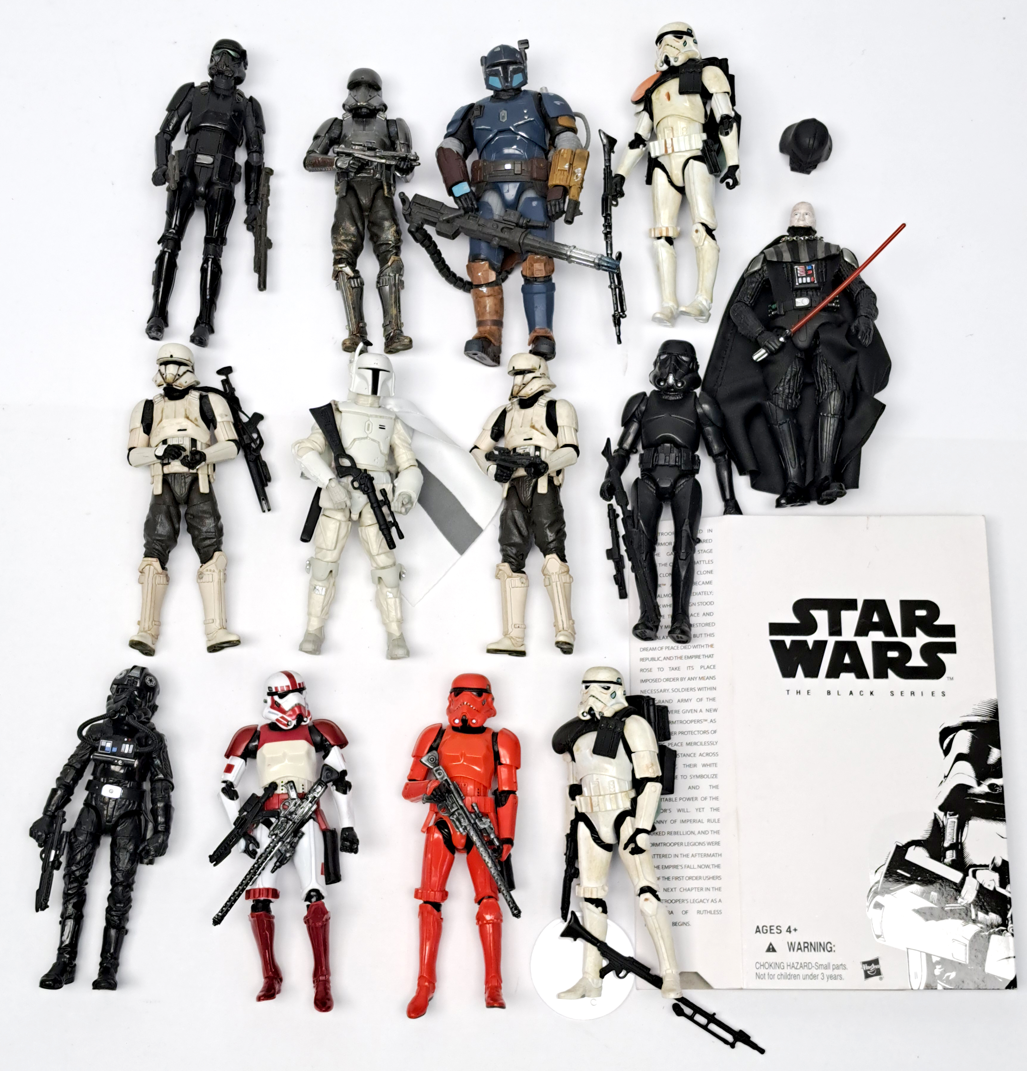 Hasbro Star Wars Black Series 6 inch Loose Figures Mixed Lot Boba Fett, Darth Vader Excellent to ...