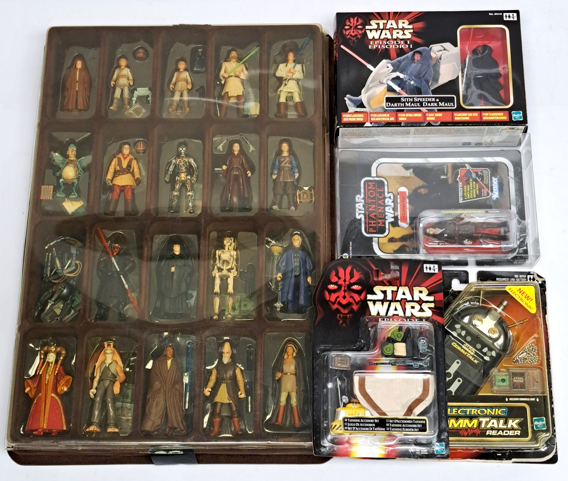 Star Wars Episode 1 mixed lot 20 loose figures, Quinlan Voss VC85, Commtalk, Sith Speeder