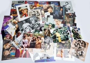 Large quantity of Doctor Who related signed photos & pictures