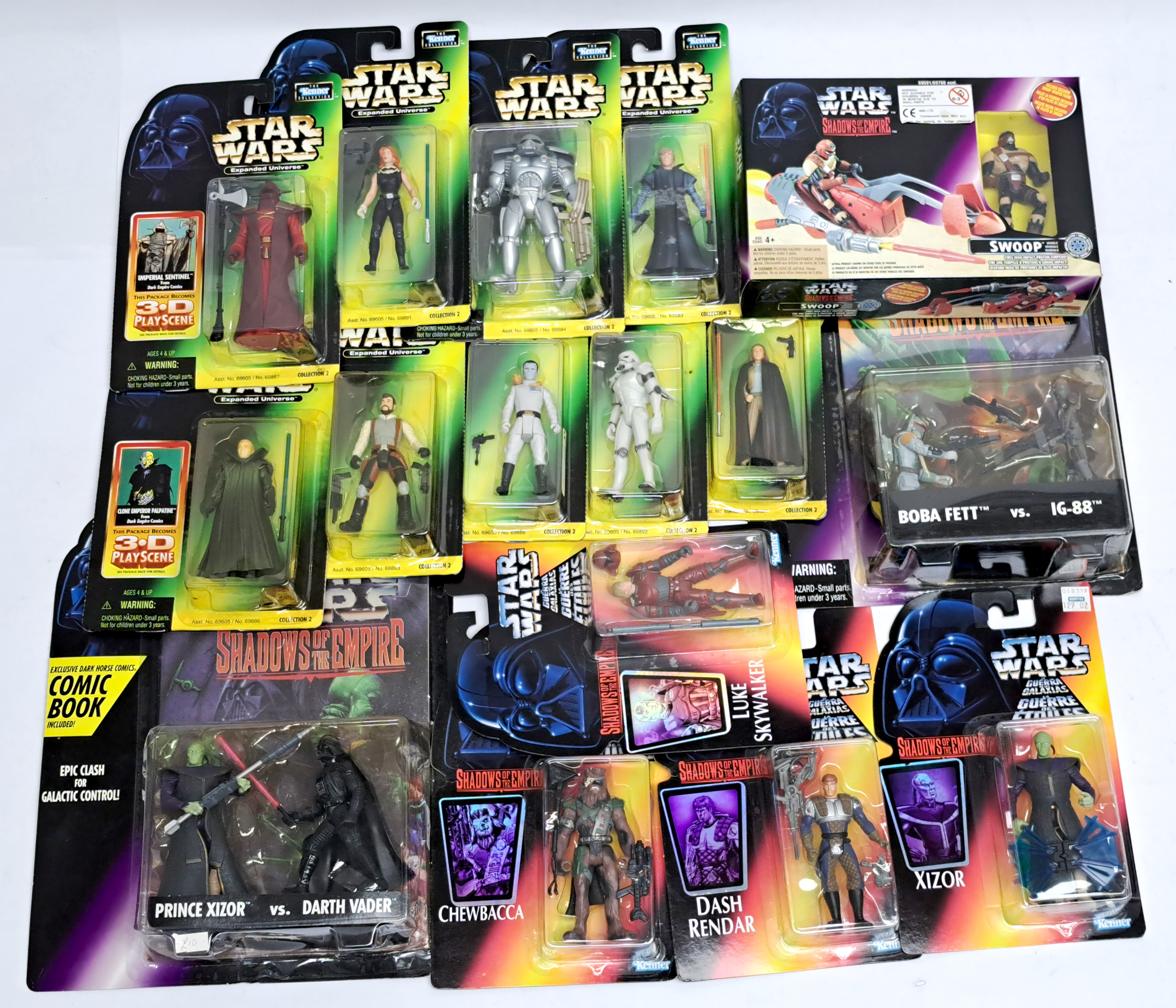 Star Wars Kenner Expanded universe and Shadows of the Empire assortment