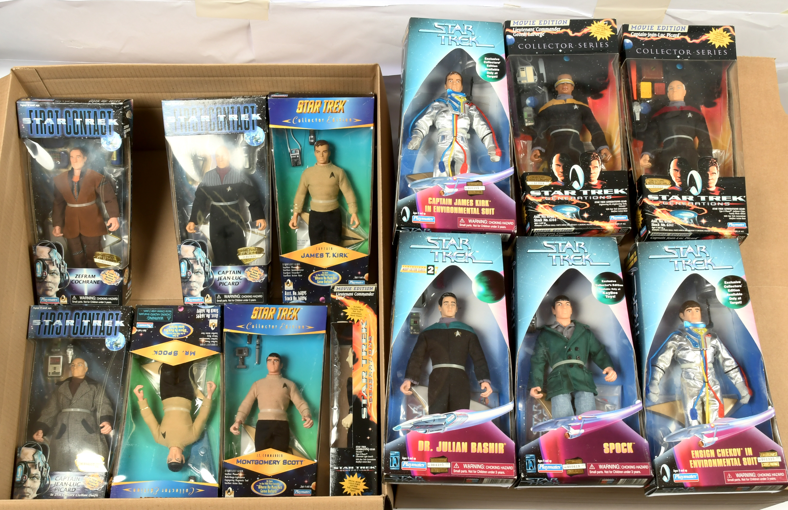 Playmates Star Trek collection of 9" action figures