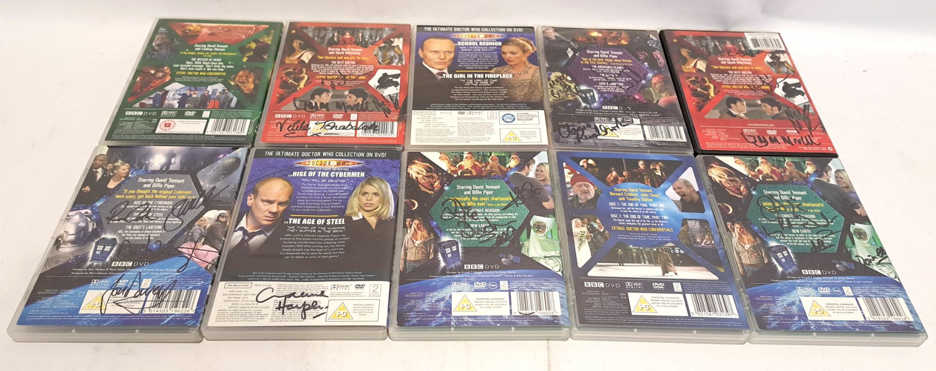 Autographed 10th Doctor Era Doctor Who DVDs - Image 2 of 2