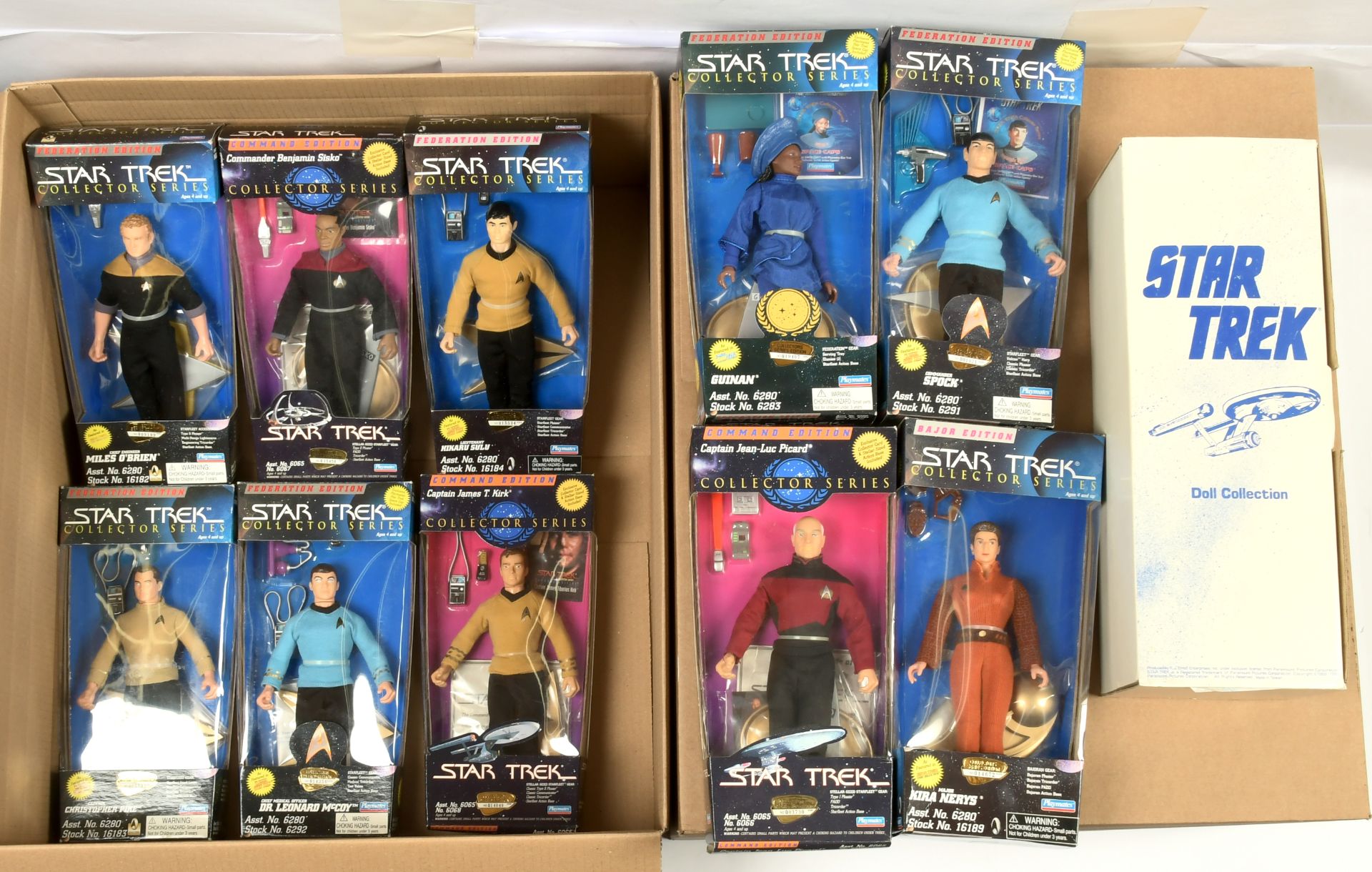 Star Trek quantity of 9" action figures