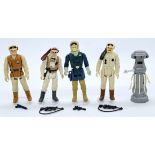 Kenner Star Wars vintage figures FX-7, Hoth Han, Luke, Rebel Soldier & Commander. Good to excellent.