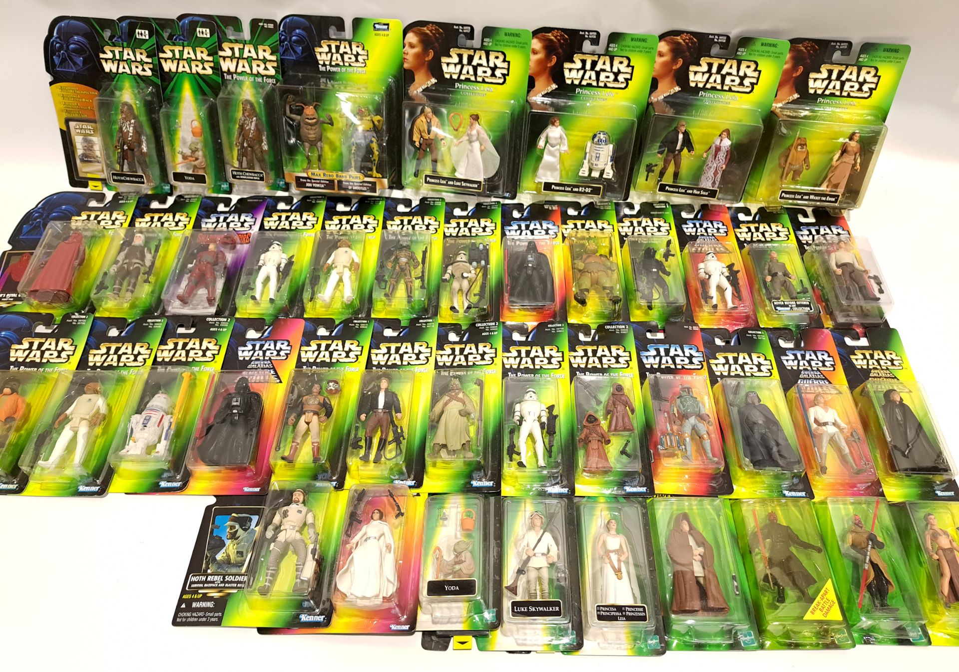 Quantity of Star Wars Carded Action Figures