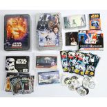 Topps, Panini, Wizkids and similar Star Wars mixed trading card and sticker assortment