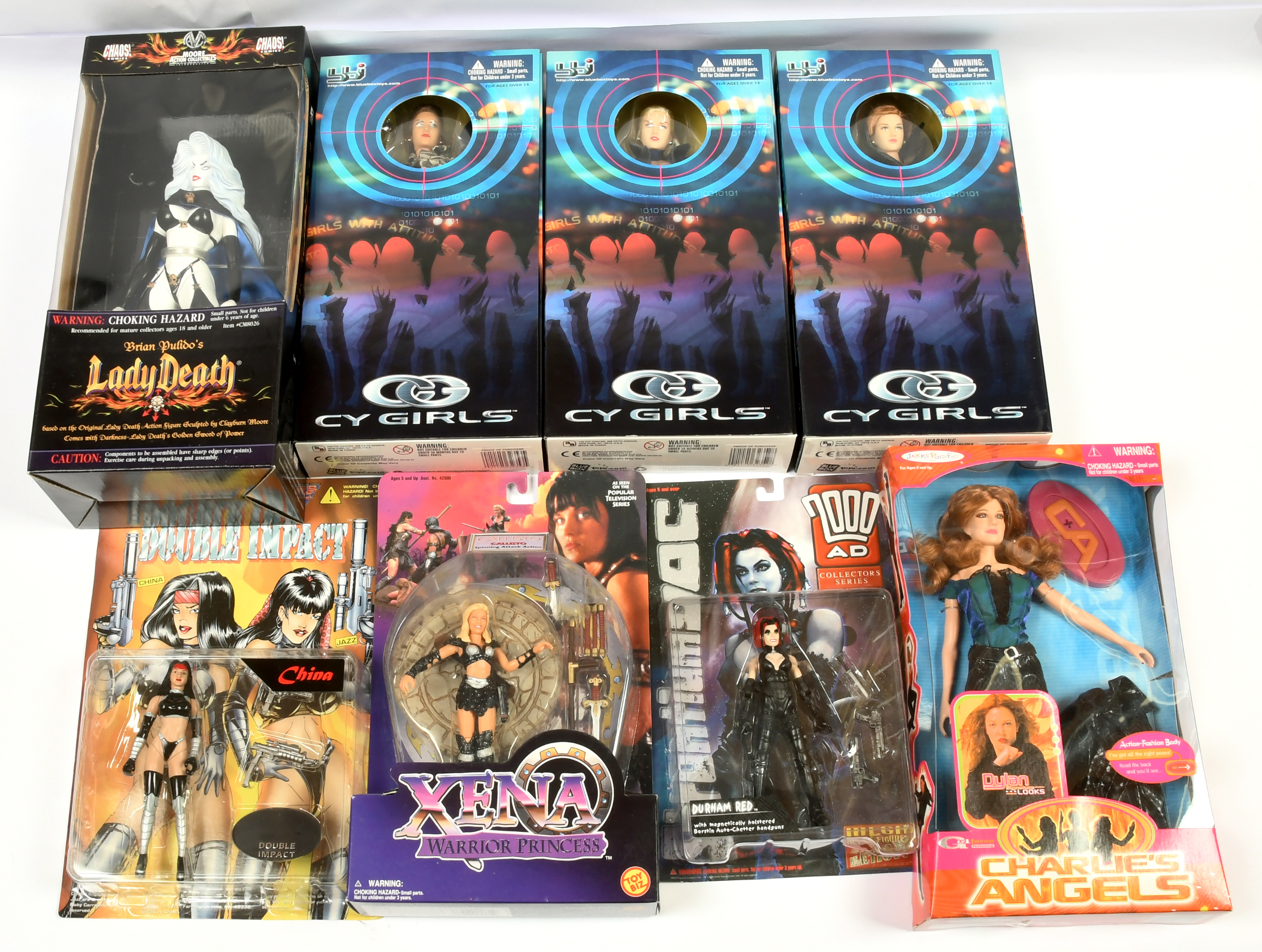 Female action figures collection