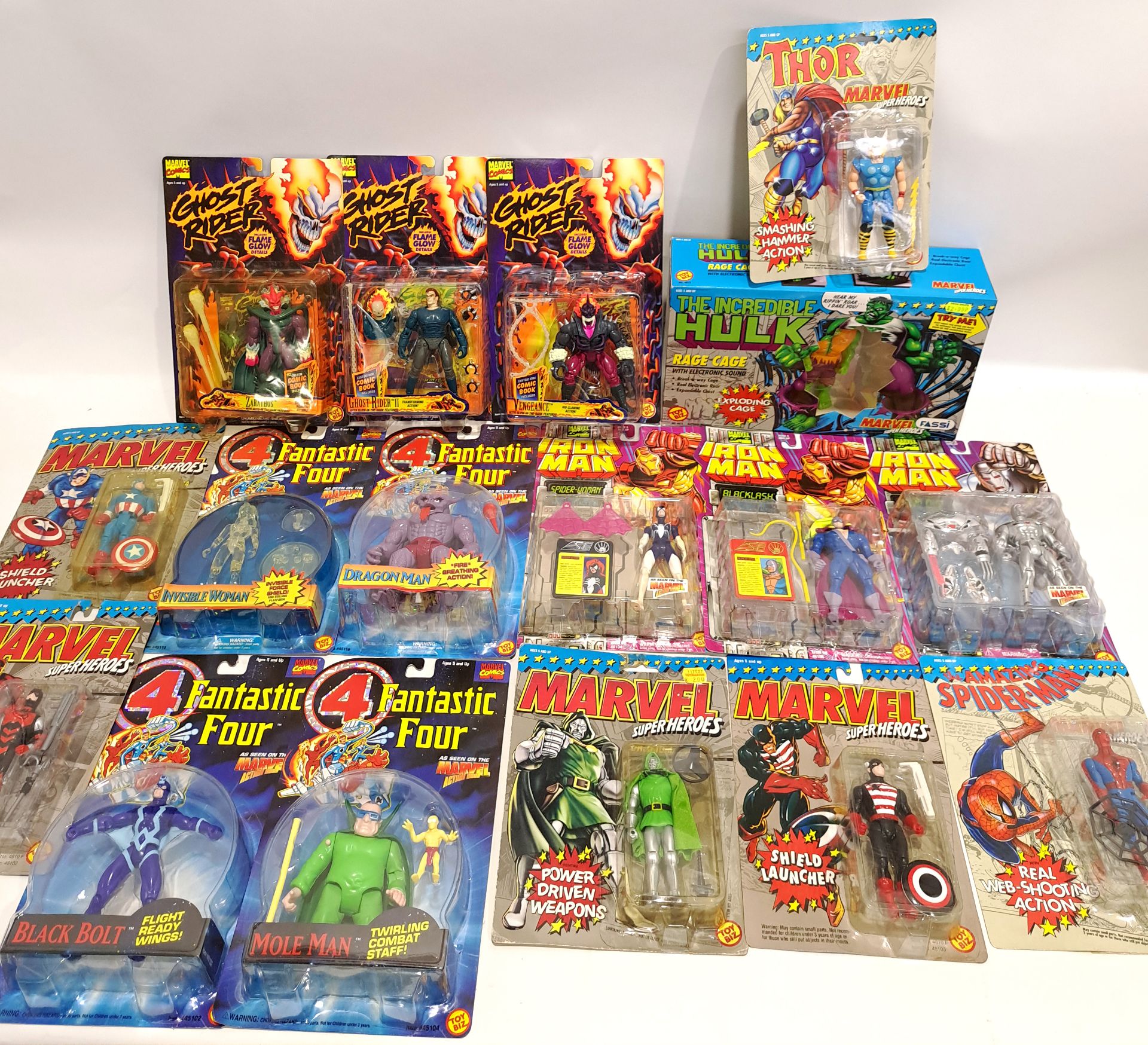 Quantity of Toy Biz Marvel Comics Action Figures