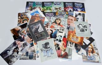 Large quantity of Doctor Who related signed photos & pictures