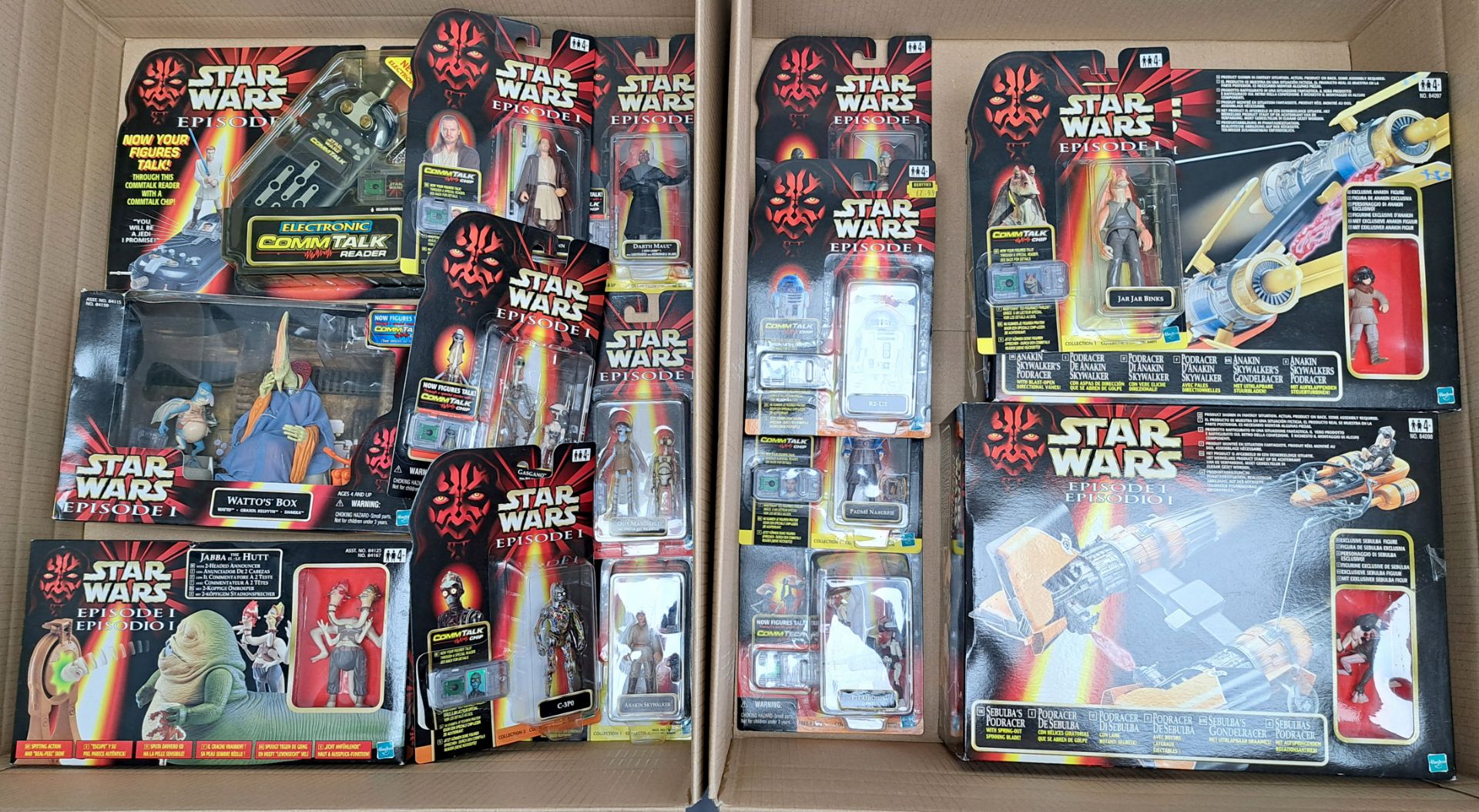 Star Wars Episode 1 Podracing scene related Figures, Watto's Box and Ships mixed lot 