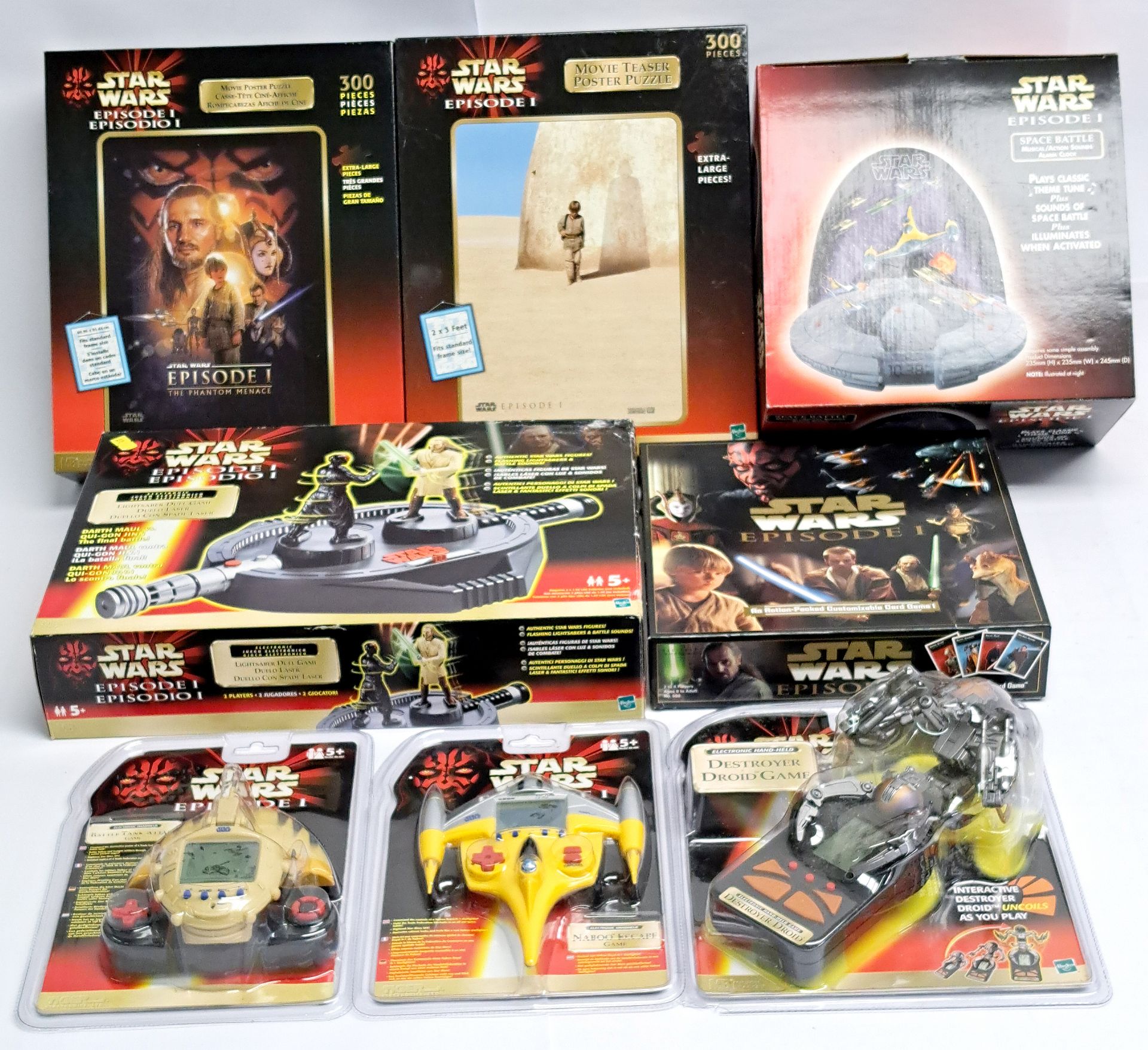 Hasbro, Tiger Star Wars electronic games, jigsaws and similar assorted collectibles