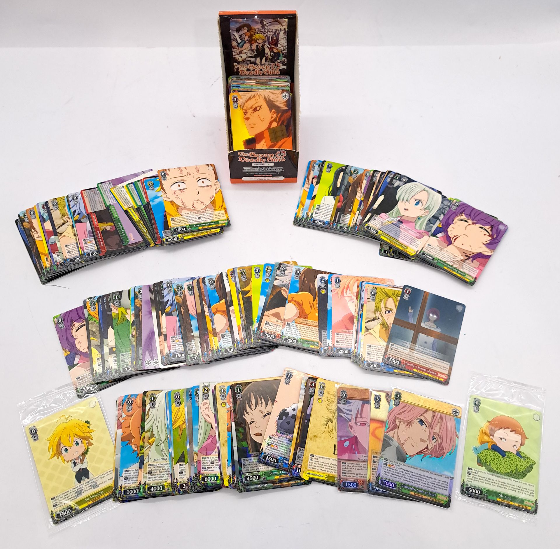 Quantity of The Seven Deadly Sins Weiss Schwarz Trading Cards
