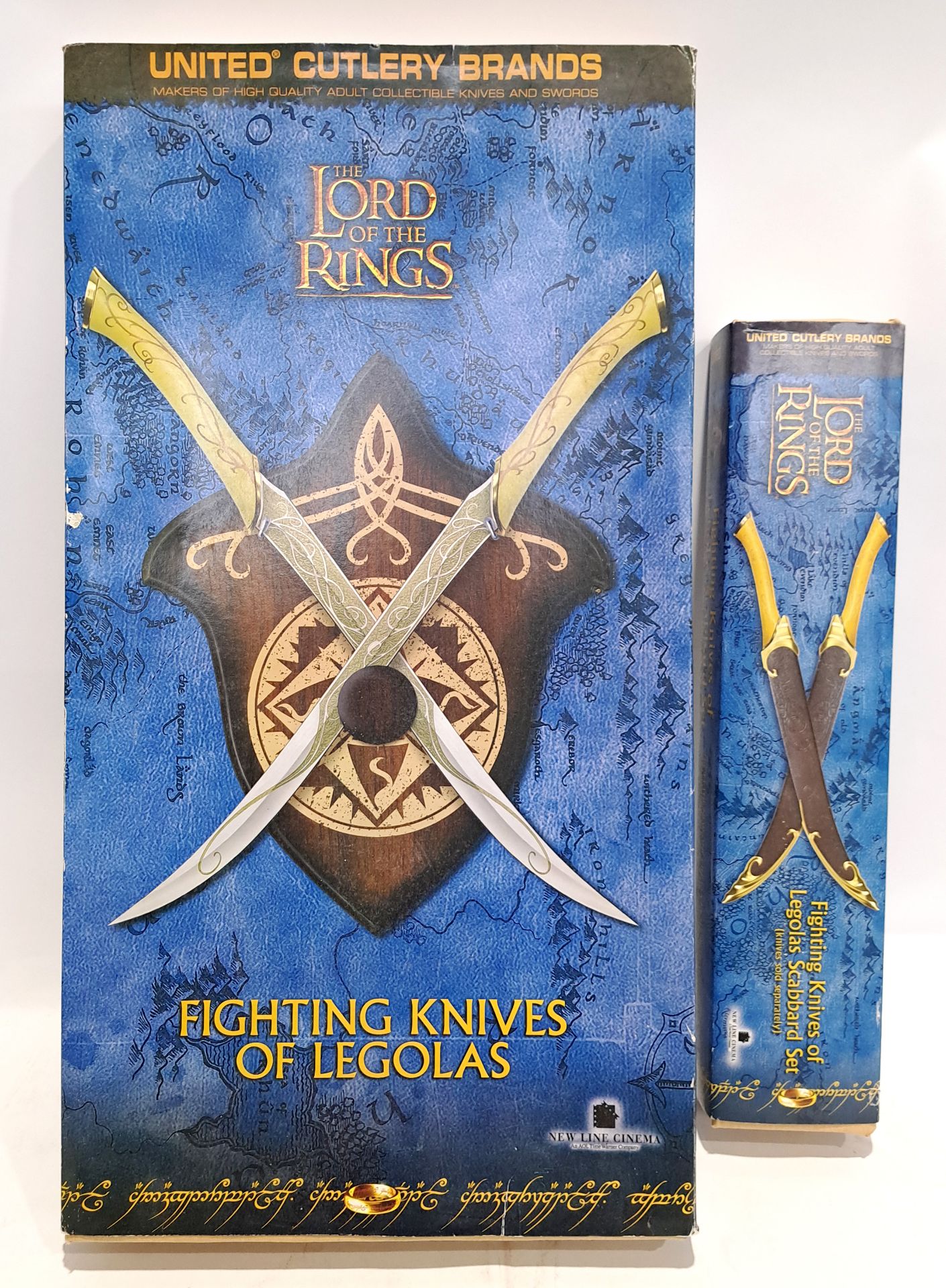 United Cutlery Brands The Lord of the Rings Fighting Knives of Legolas & Fighting Knives of Legol...