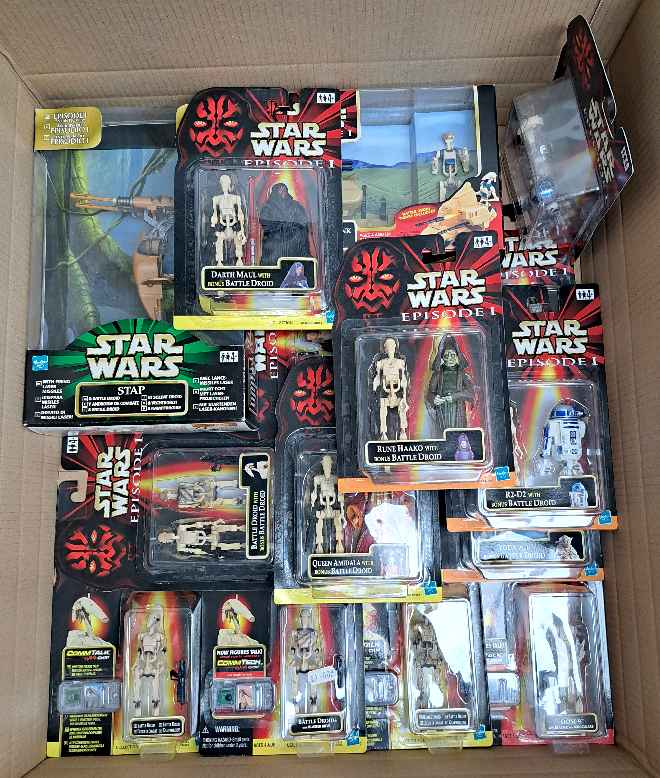 Star Wars Episode 1 Action Figures Battle Droid Bundle